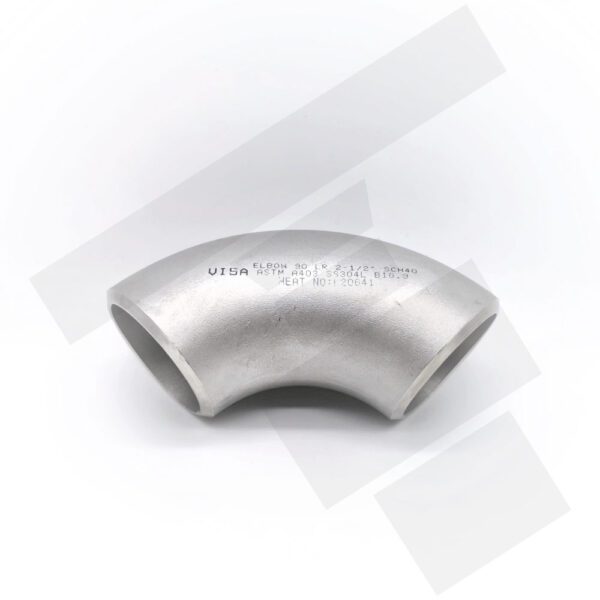 Curva 90° RL Inox 304L A403 Butt Weld SCH40