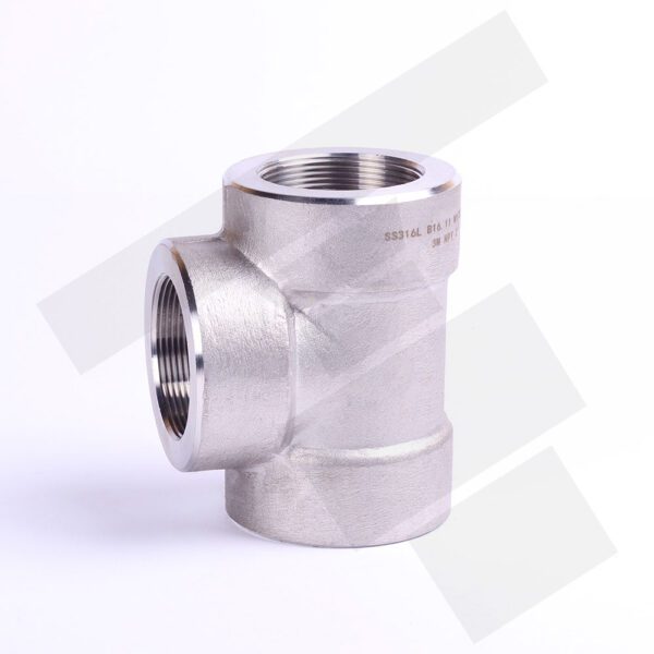 Tee Inox 304 Forjado A182 3000lbs VISA NPT